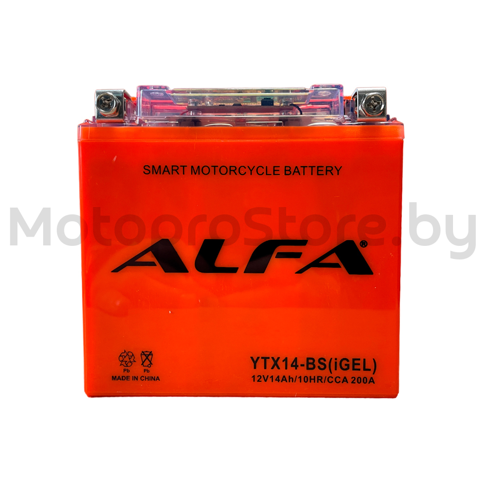 Аккумуляторная батарея ALFA YTX14-BS IGEL 12V 14Ah 200A