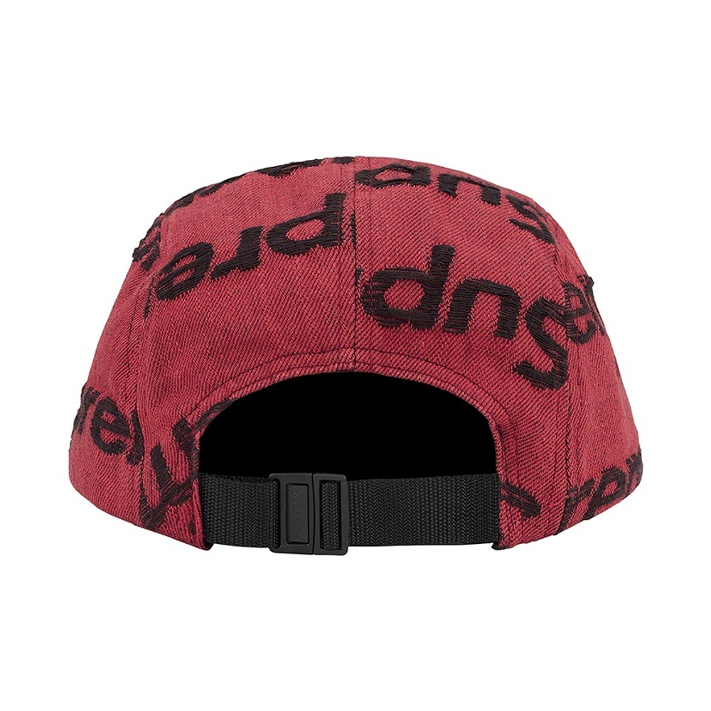 Supreme Frayed Logos Denim Camp Cap