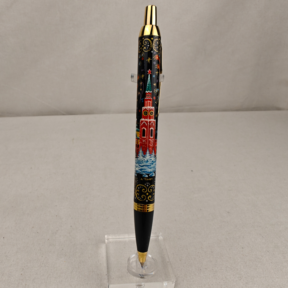 Ручка расписная Паркер "Москва. Кремль" с росписью Палех