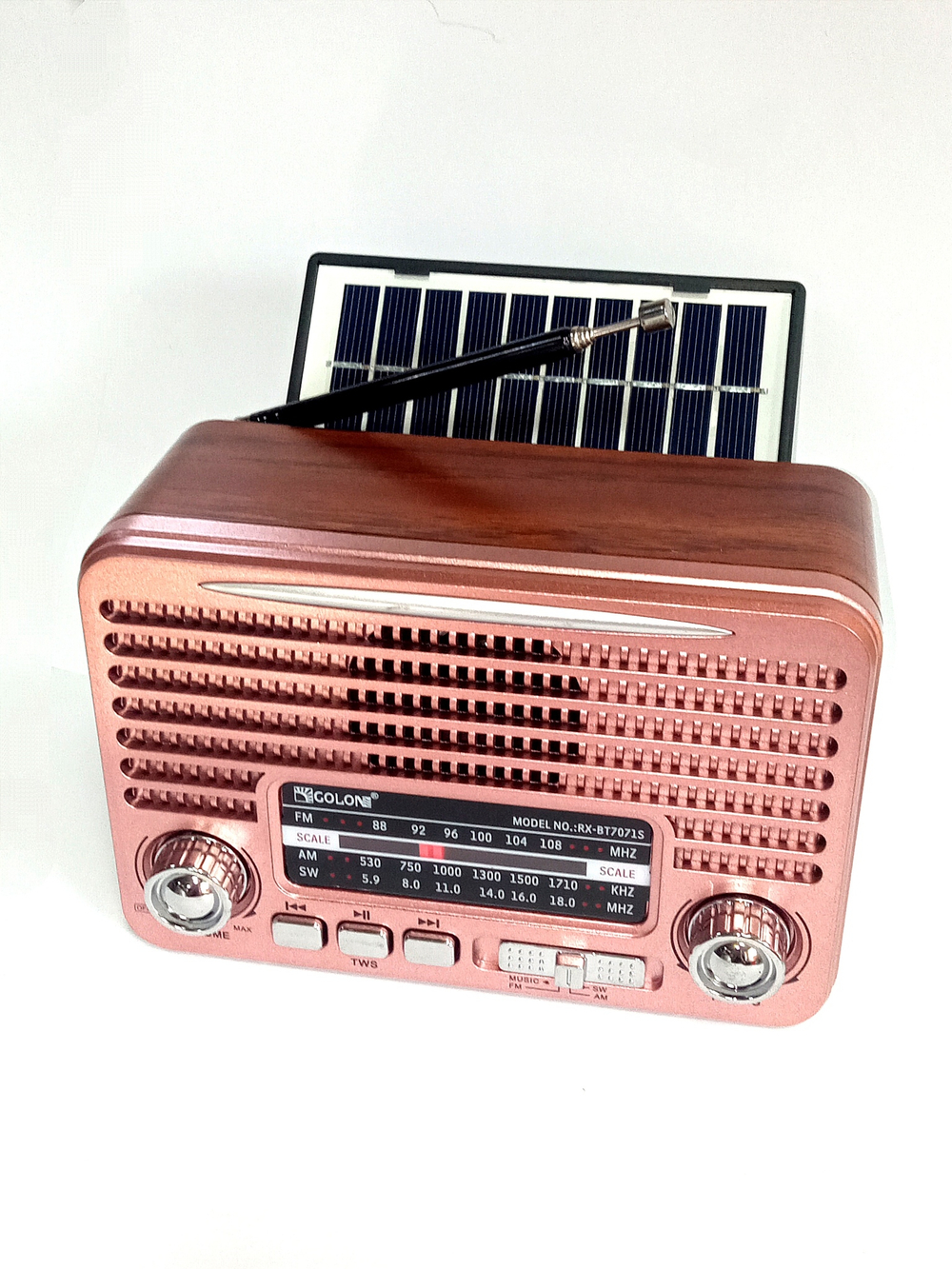 Радиоприемник Golon RX-BT7071S Solar Power