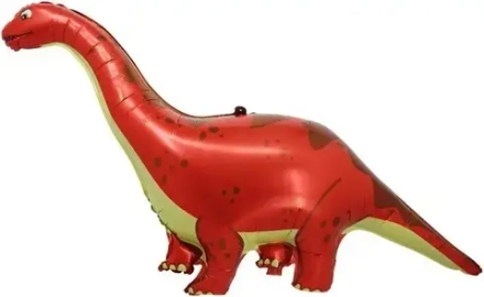 Шар (51""/130 см) Фигура, Динозавр Диплодок, Красный, 1 шт. Д11