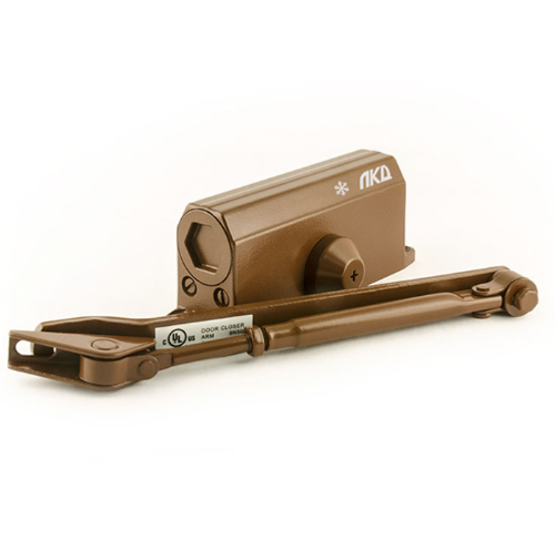 ЛКД-ДК-15-50 с ФОП  Доводчик дверной с фиксацией открытого положения до 50кг - коричневый