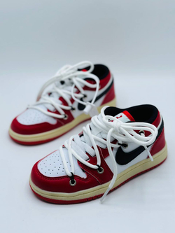 Детские кожаные кроссовки Nike Off White