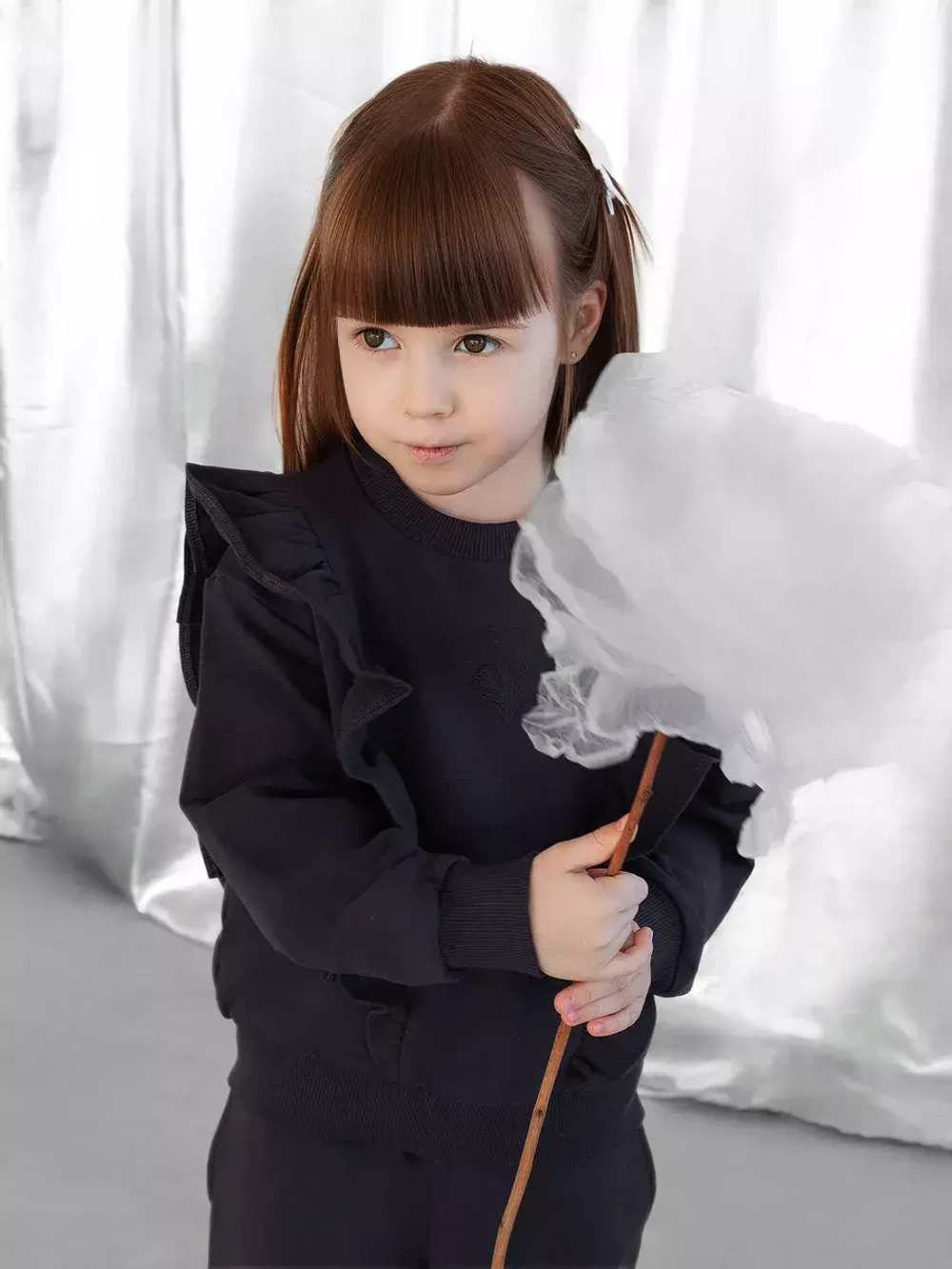 Костюм для девочки с брюками-палаццо на осень