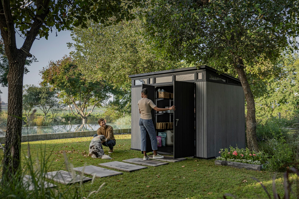 Садовый сарай Keter Signature Vertical Pent 9x7 grey