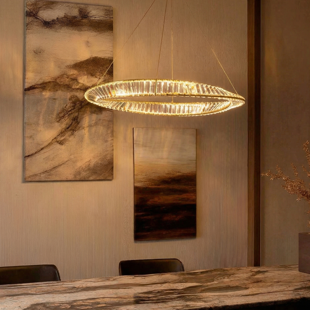 699083 Люстра VIDARE 40W LED 3080LM ЗОЛОТО 3000K IP20