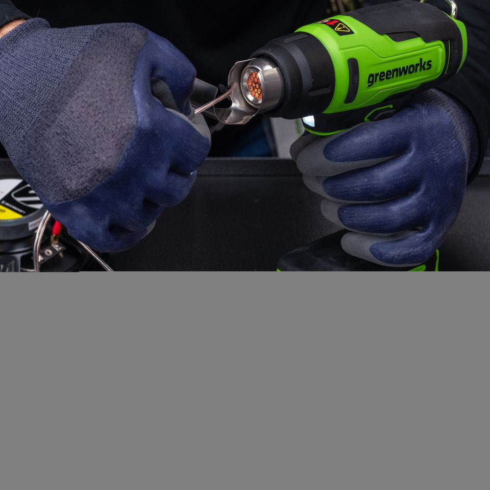 Аккумуляторный строительный фен Greenworks, G24HG, 3400207,24v, без АКБ и ЗУ