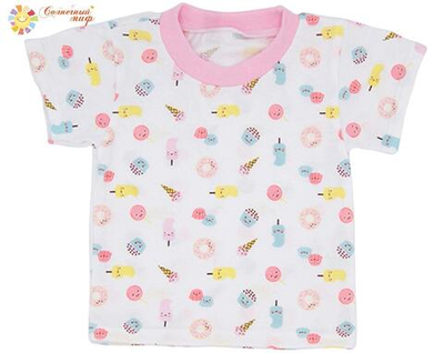 Футболка д/дев ассорт кулир р.98 ФТ0101/ДЕВОЧКА (Солнечный миф), 1 шт.