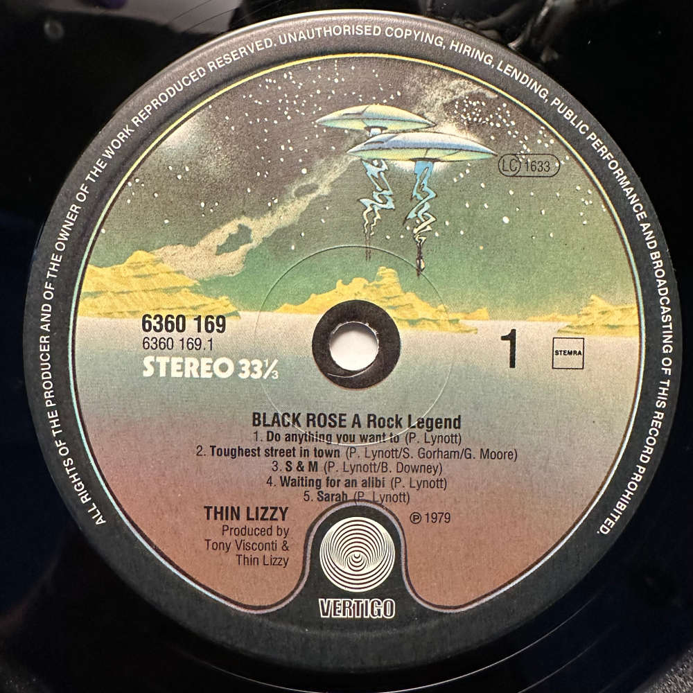 Thin Lizzy - Black Rose (Голландия 1979г.)