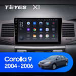 Teyes X1 9" для Toyota Corolla 2004-2006