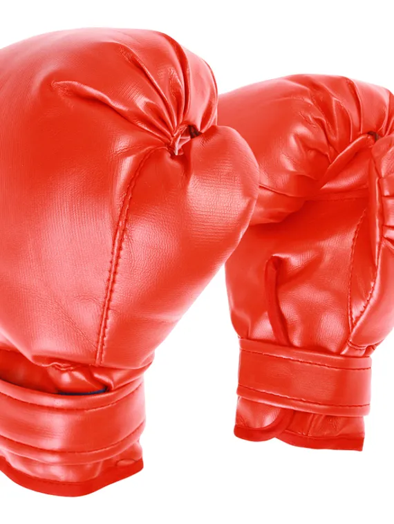 Перчатки боксёрские детские, цвет красный