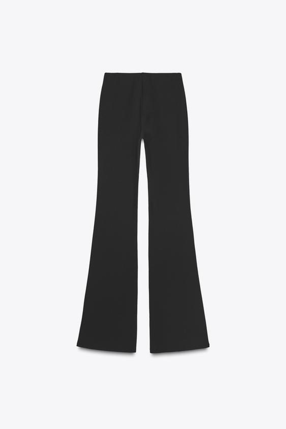 ZARA БРЮКИ FLARE ИЗ КРЕПА, ЧЕРНЫЙ