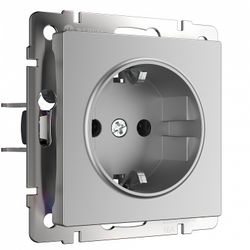 Розетка с заземлением и со шторкой, без рамки Werkel  W1171106