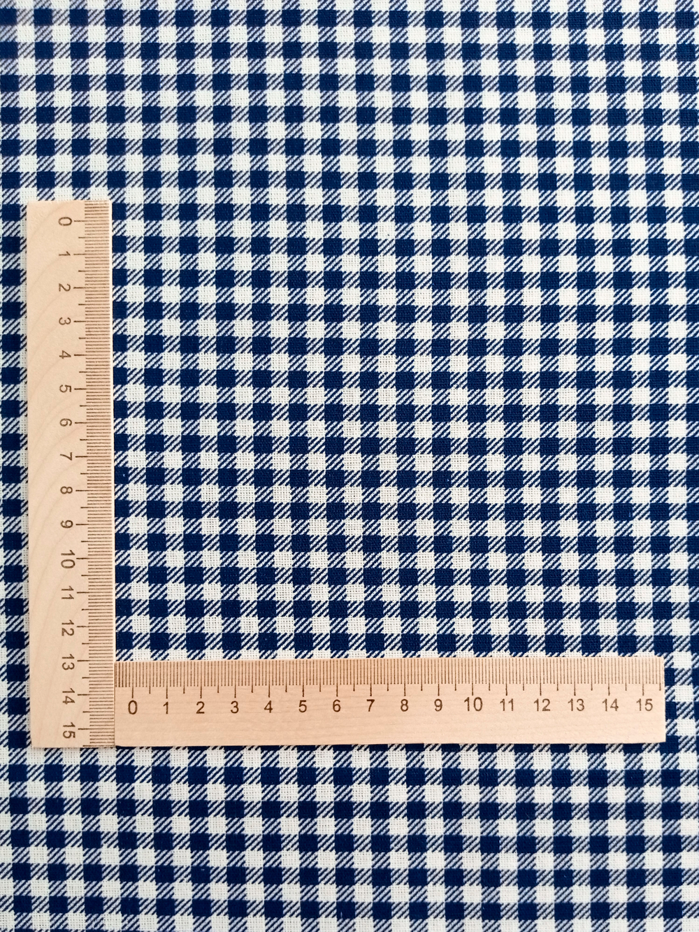 Ткань бязь плательная, рис. "Клетка 0,5 мм", ширина 150 см, арт. 543