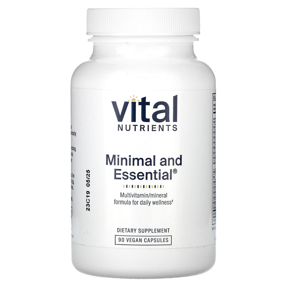 Vital Nutrients, Минимальное и незаменимое, 90 веганских капсул