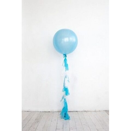 Большой воздушный шар Голубой, 60 см.