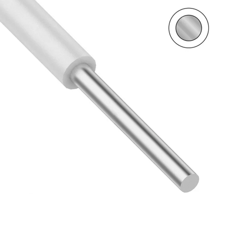 Провод АПВ/АПуВ 6 200м (ГОСТ) белый (Калужский каб завод) установочный алюминиевый