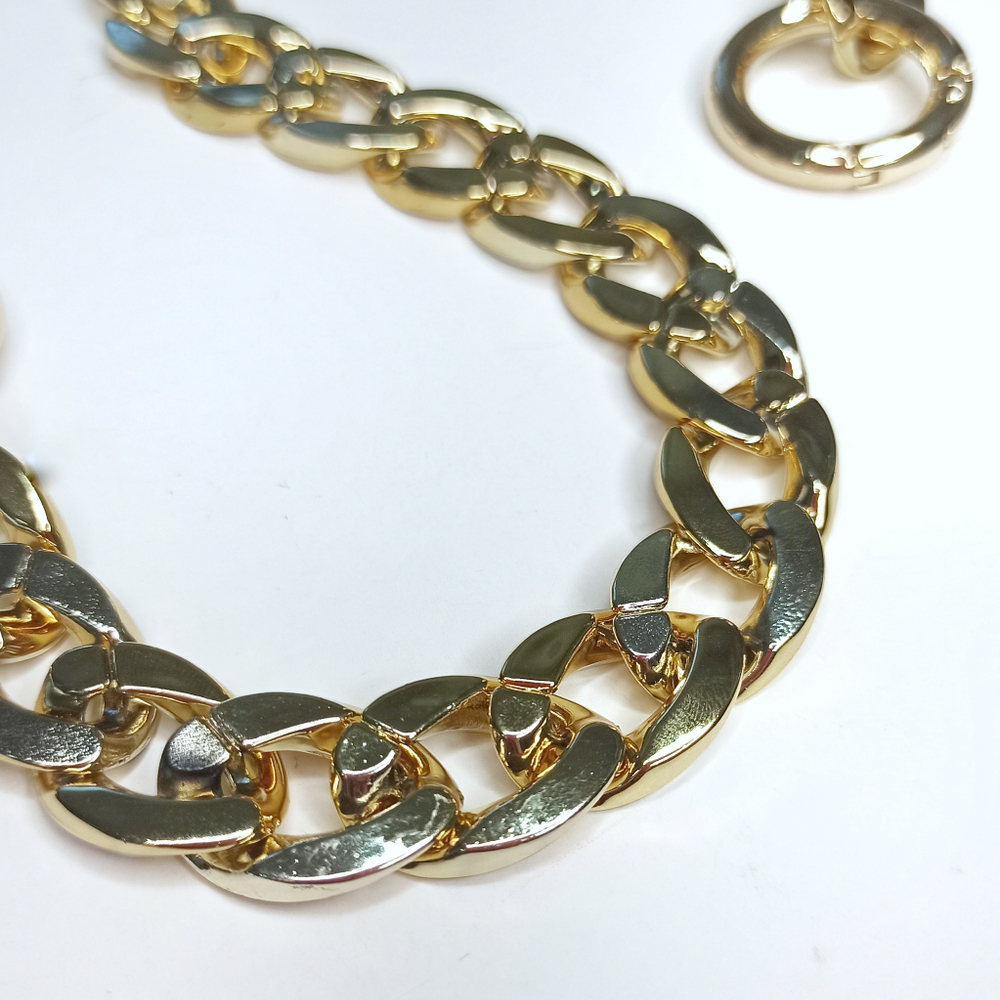 Ручка цепь пластиковая Золото