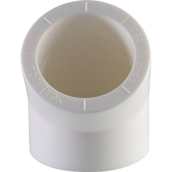 Угольник 45*  d=50 для полипропиленовых труб под сварку (цвет белый) Политэк