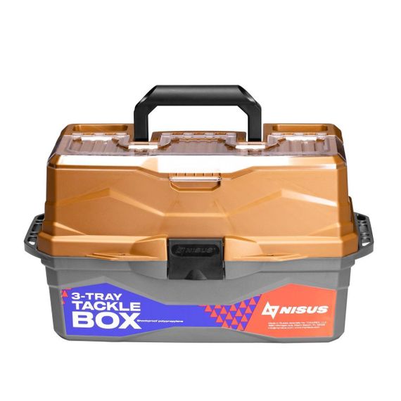 Ящик для снастей NISUS Tackle Box трехполочный золотой (N-TB-3-GO)