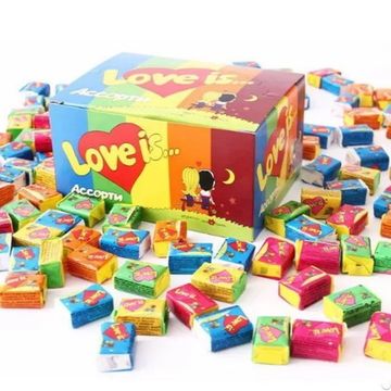 Жевательная резинка Love Is микс вкусов, 4,2 г