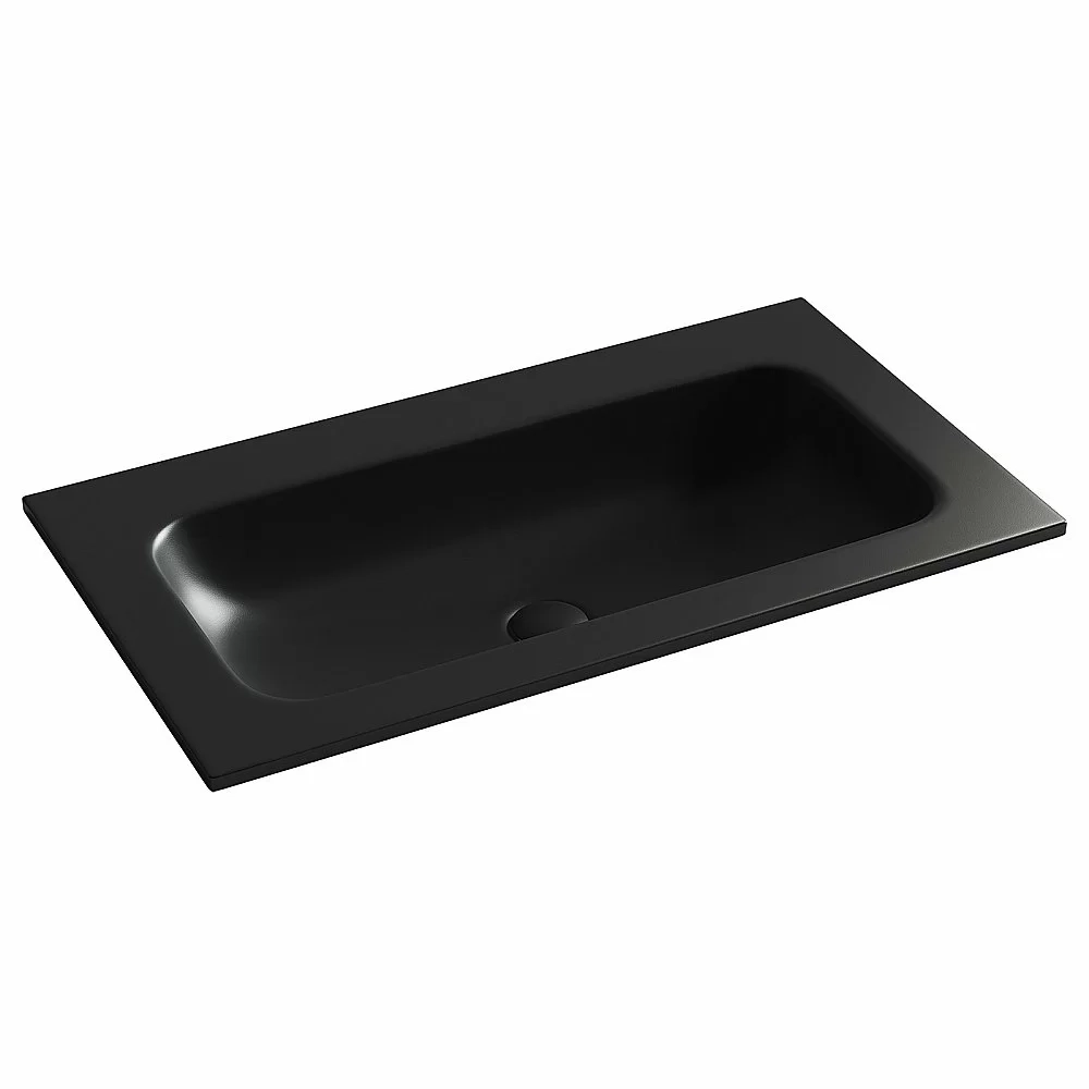 Тумба с раковиной Sancos CODE CD80GP/CN7012MBWX 80 серая платина