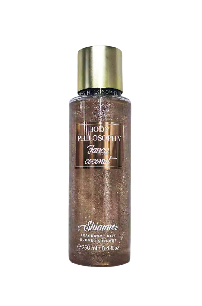 Мист для тела женский с шиммером ANCY COCONUT Body Philosophy, 250мл