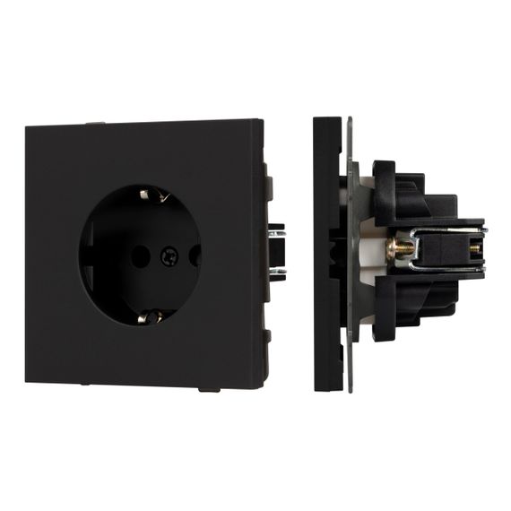 Механизм электрической розетки SCT-TENDO-MEU1-SFPL-BK (230V, 16A) Arlight 054638