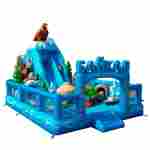 Коммерческий надувной батут «Байкал», 12×9×9 м, с горкой