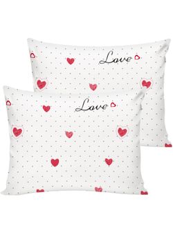 Постельное белье Сказка "Love" евро   наволочки 50х70 2шт Простынь на резинке 180х200 см  Пододеяльник 200х215 см