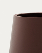 Кашпо Calun керамика темно-коричневого цвета Ø 50 см