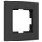 Рамка Werkel Slab на 1 пост черный матовый W0012908 4690389193293