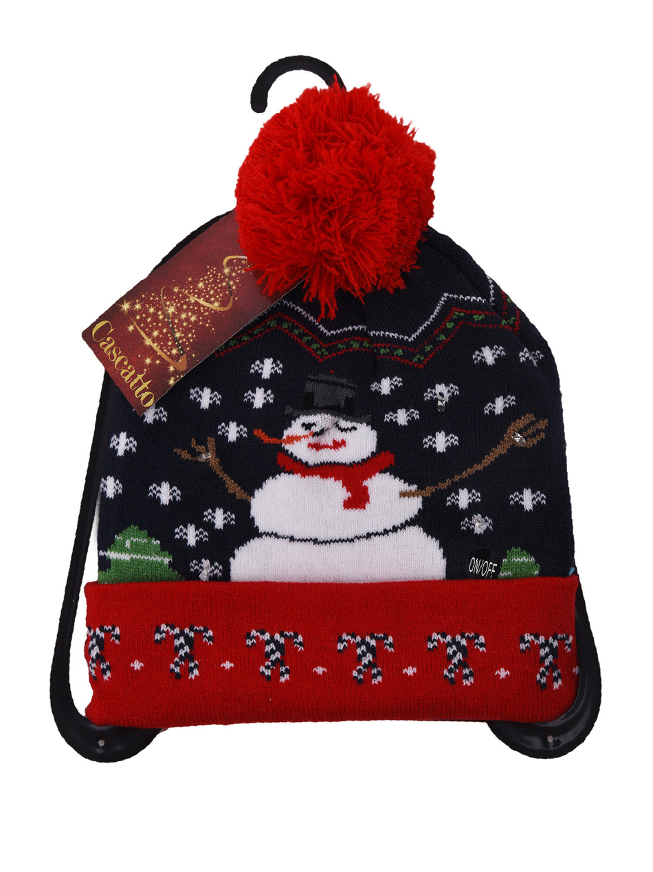 Шапка новогодняя со светодиодными лампочками.