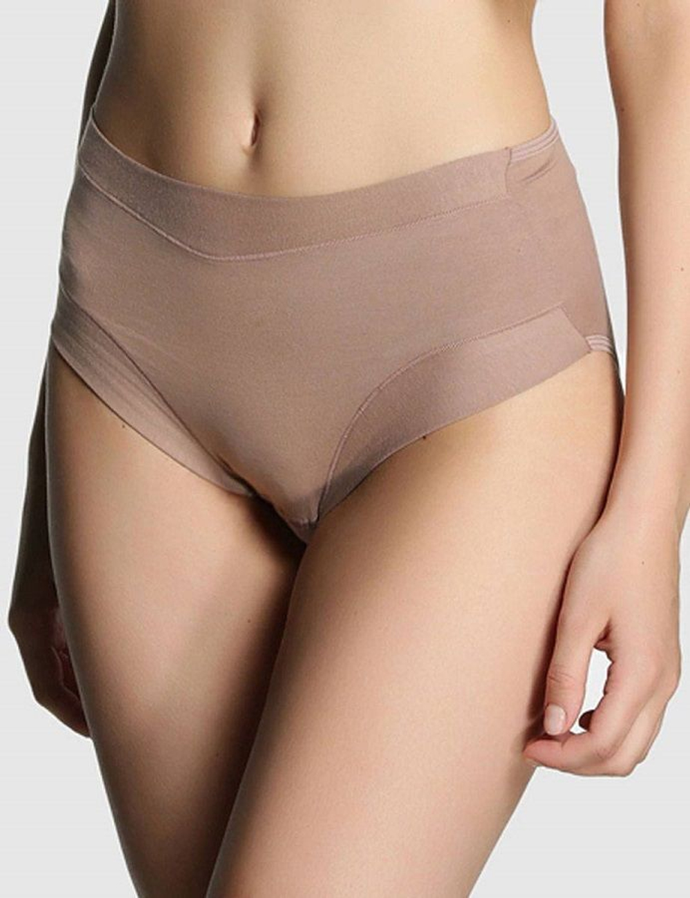 Набор из 2 трусиков-слип с завышенной талией Esencial (Размер: M) (Цвет: кремовый)