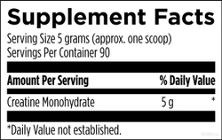 Creatine Monohydrate Powder 16 oz / 450 g Designs for Health