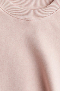 H&M Толстовка с круглым вырезом, пудрово-розовый