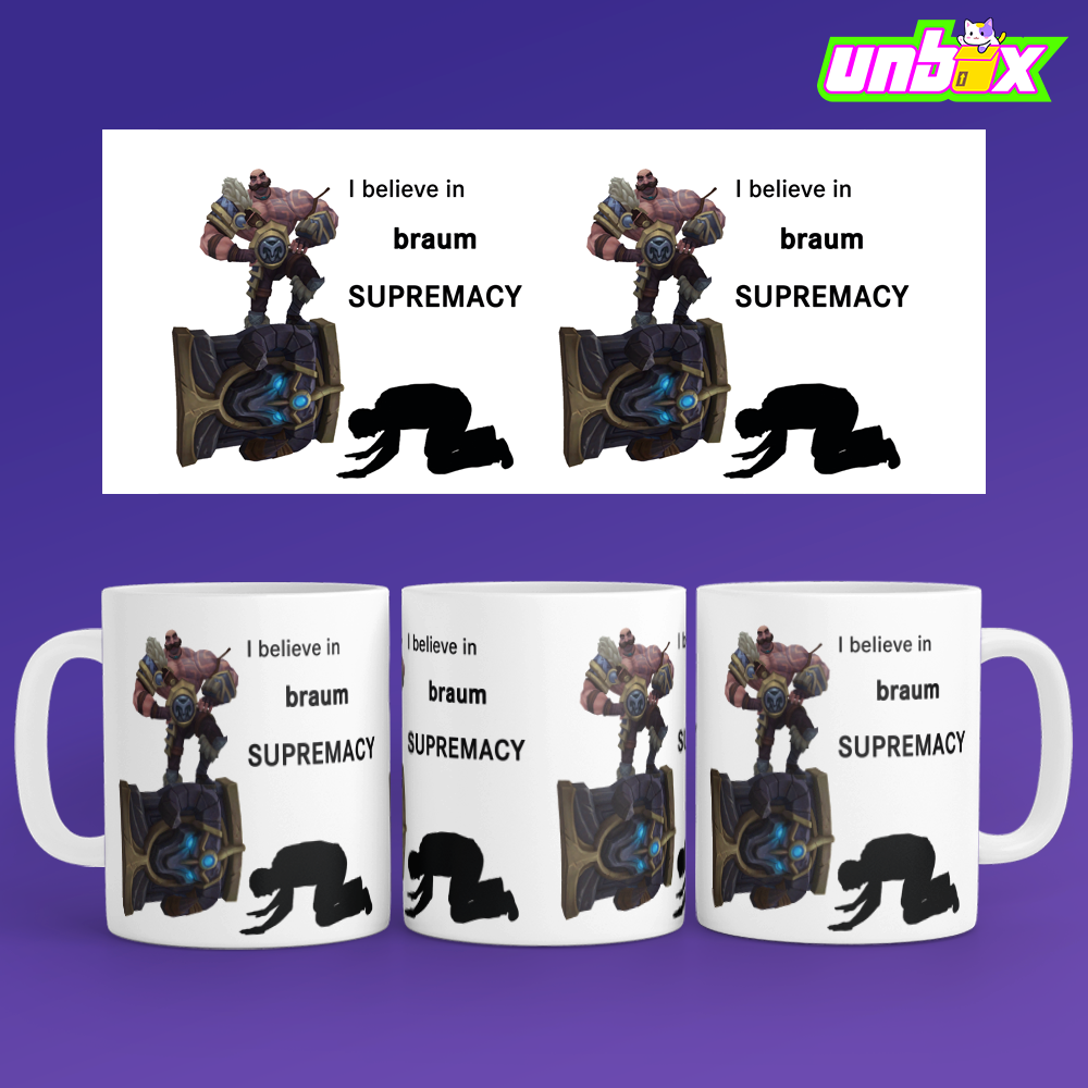 Кружка Braum supremacy Браум League Of Legends Лига Легенд