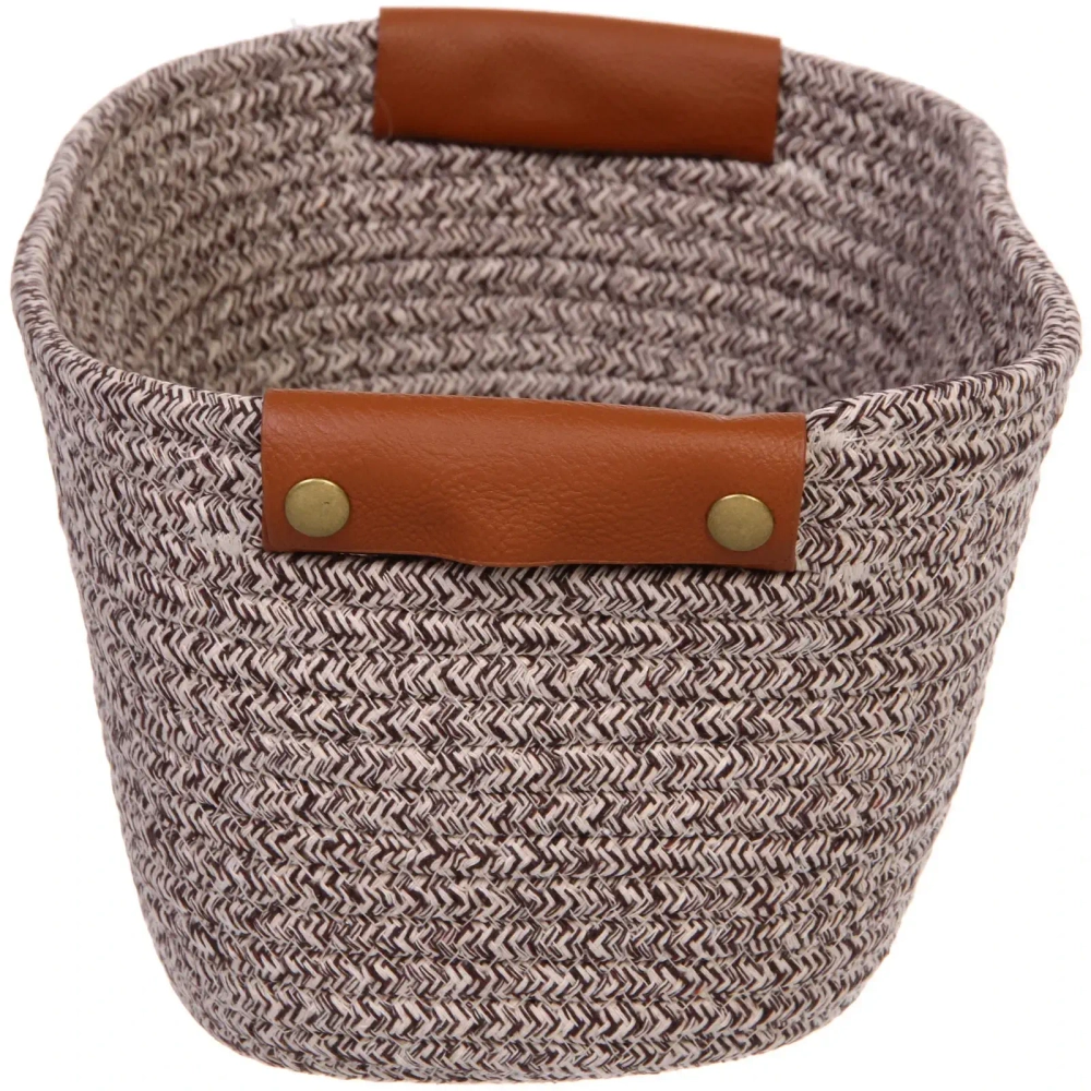 Корзинка плетёная интерьерная «ФРЕТТА», цвет бежевый, 30*21*14см, (лейбл селфи)