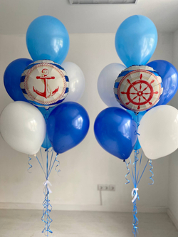 Воздушные шары якорь, штурвал, море №3710
