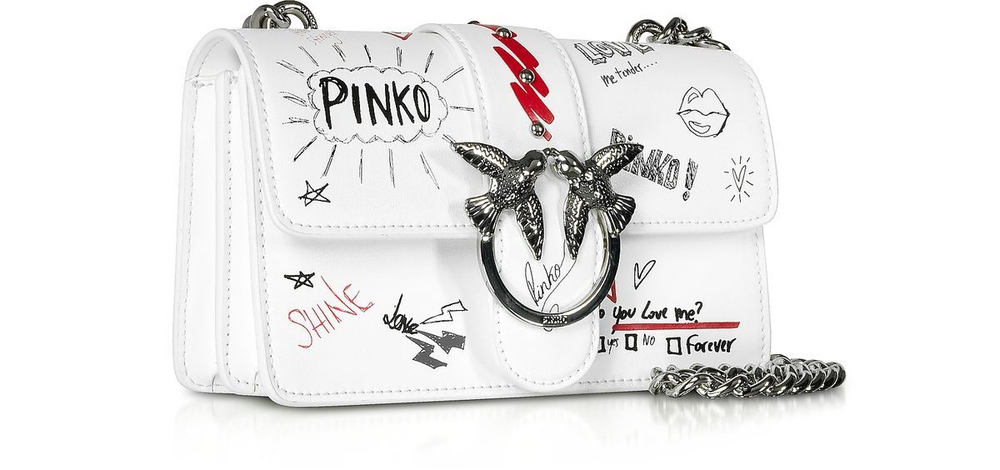 MINI LOVE BAG GRAFFIT - white