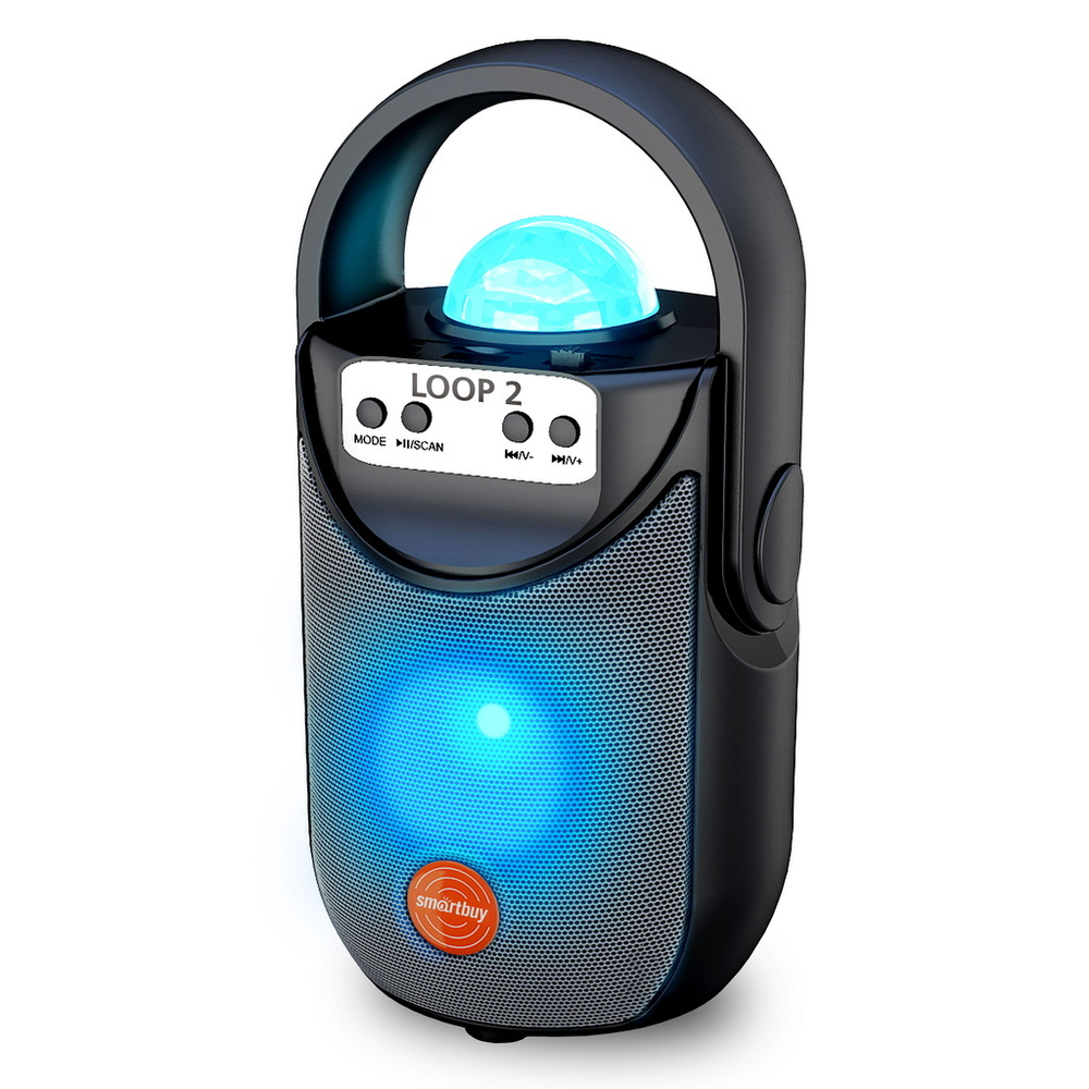 Акустическая система SmartBuy LOOP 2, 5Вт, Bluetooth, MP3, FM-радио, черная