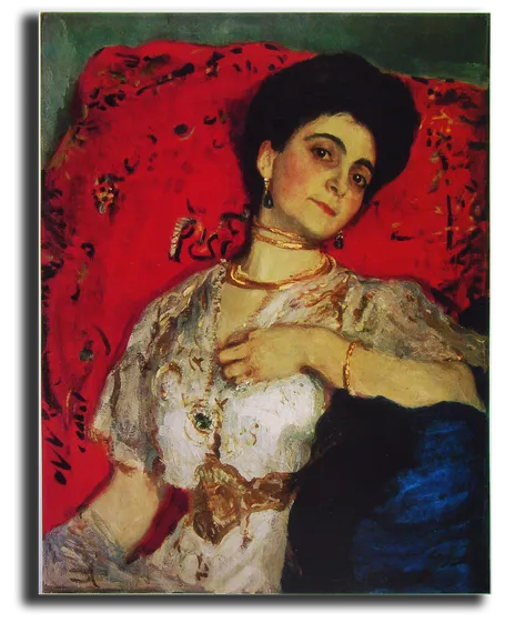 Репродукция "Серов - Портрет Марии Акимовой. 1908"