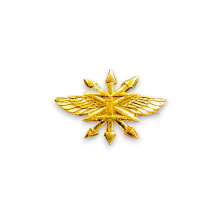 Эмблема ( Знак ) Петличная ( Петлица ) Войска Связи Золотистая