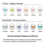 Супер эластичный мастурбатор в виде яйца Twister (Цвет: белый)