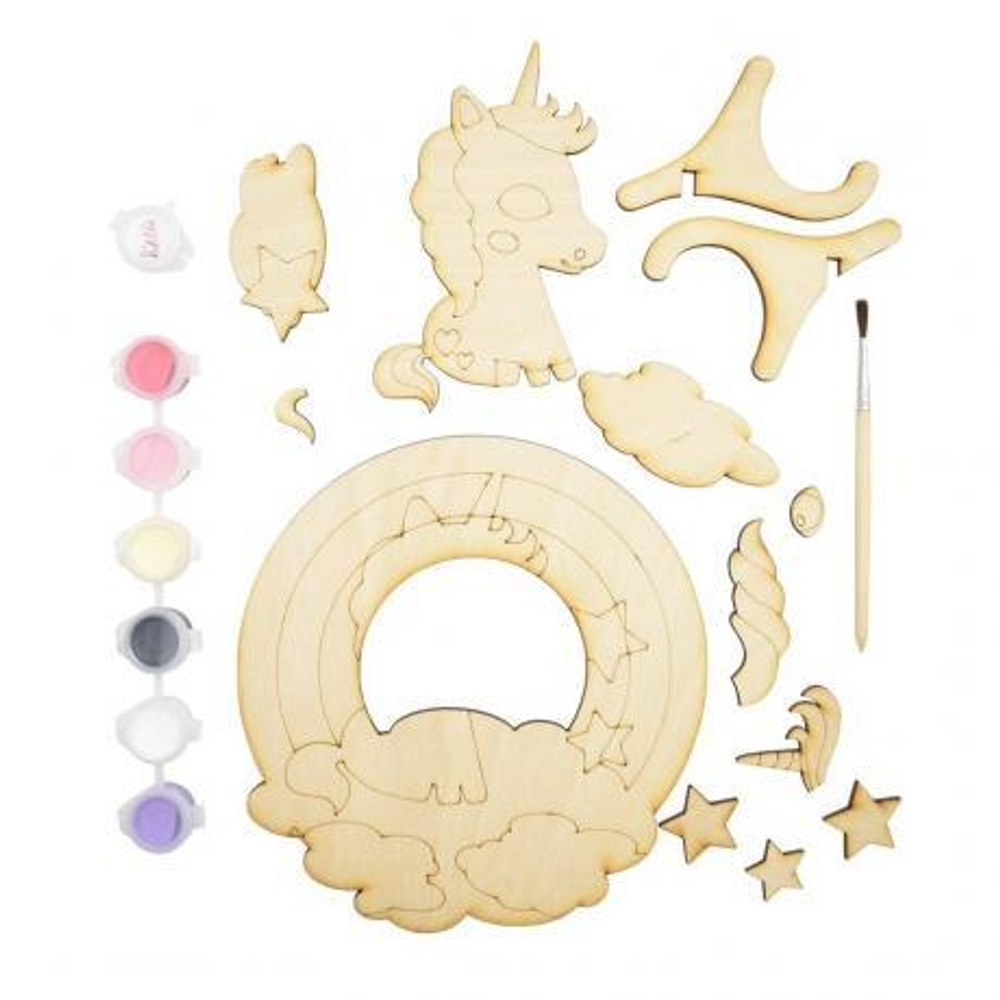 Картина 3D дер. "Единорог на облаке" (Развивашки)