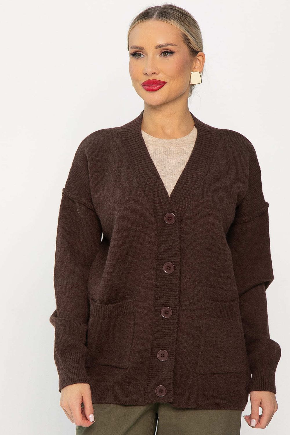 Кардиган Абелия (шоколад) Б14234-20М LT Collection