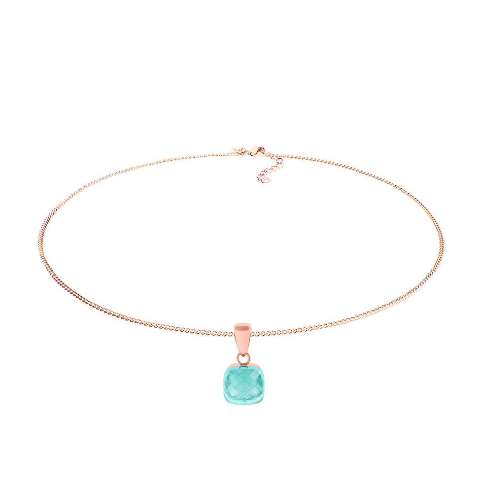 Колье Qudo Firenze soft aqua 400413.1 BL/RG