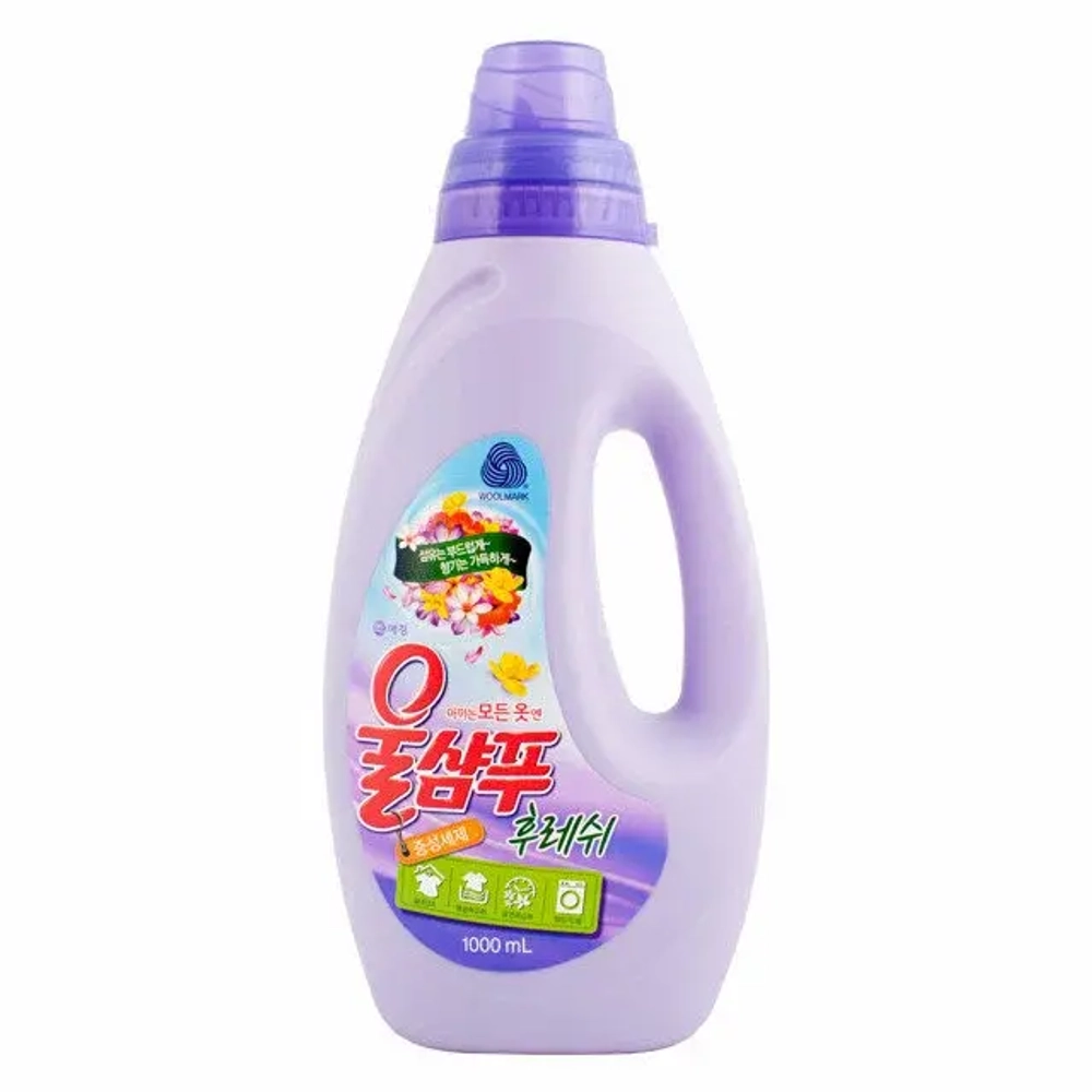 Жидкость для стирки KERASYS Wool Shampoo Свежесть 1000 мл