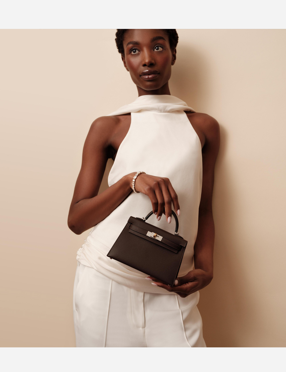 Сумка Hermes Epsom Mini Kelly 20 Electrum Hardware "Rouge Sellier"