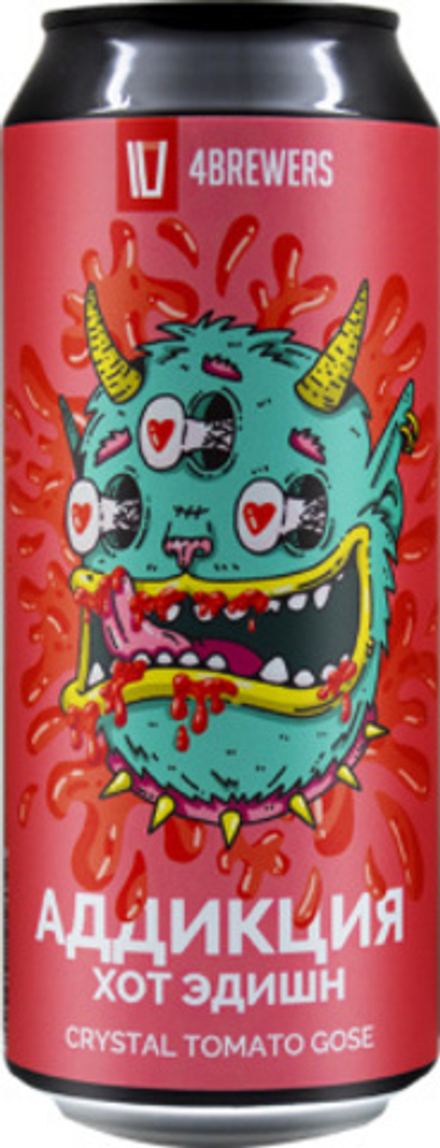 Пиво Четыре Пивовара Аддикция Хот Эдишн / 4 Brewers Addikciya Hot Edishn 0.5 - банка